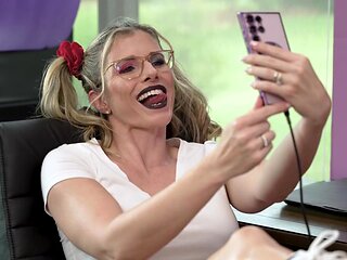 Cory Chase having fun while sucking a big black dick - HD