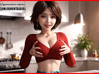 Big Hero 6 Aunt Cass cosplay Sensual Nipple Play and Passionate Kitchen POV Sex Uncensored Hentai AI generated