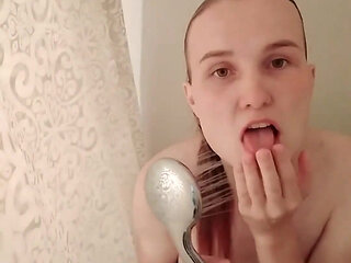 Wet Teen in a Hot Shower