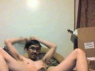 Skinny Asian Twink's Birthday Striptease