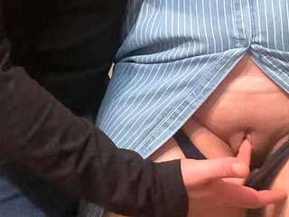 OMG!!! A Stranger Rubs His Dick On Me and Fingered My Pussy in The Subway