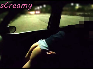 EXTREME Night Dogging in Public Parking with STRANGERS and Risk of PUSSY FLASH Uncut HD
