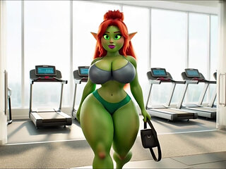 Green Elf's Sexy Gym Day - Workout, Sweat & Cozy Recovery