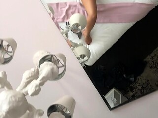 Amateur blondie solo anal masturbation
