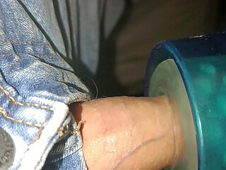 My toy gets me hard quickly so I can fill it with cum