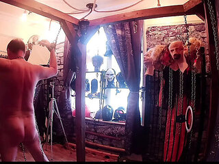 Mature BBW Domina Humiliates New Toy Daisy in Dungeon - BDSM Bondage & Begging