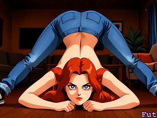 Futanari Batgirl Barbara Gordon (BAS) Masturbating, Cumshots, Selfsucking, more!