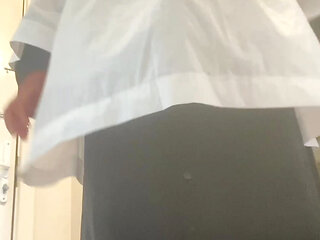 Naughty priest show off his big dick and fuck an altar boy
