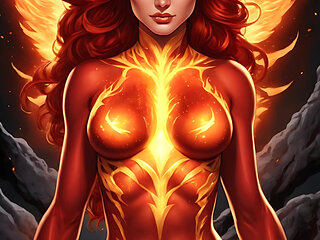 Nude Magma Phoenix Lava Aura Slideshow