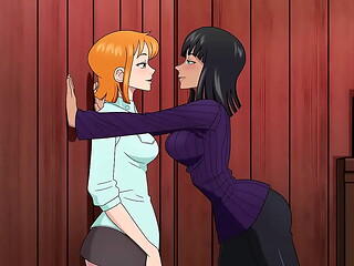 futanari Nami fucks  Nico Robin