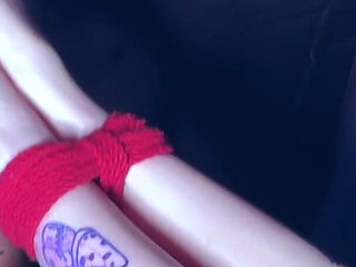 Playful Rotten Venus Tickles Perfect Feet of Bound Bia