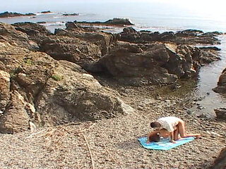 Naughty Couple Doing Anal Sex on the Beach