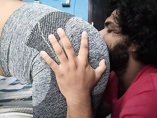 Hot boobs suck and ass kiss romance of indian couples