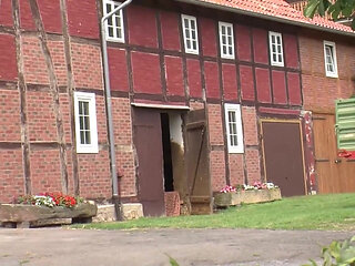 Couple fucks at the barn sex clip
