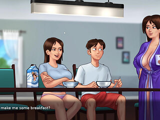 Breakfast Table Hardcore Pussy Pounding from Big Cock - Gameplay