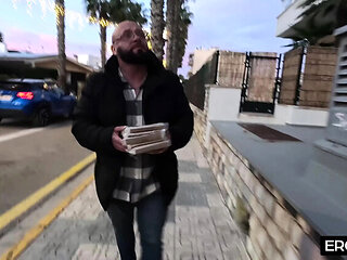 German Teen Maria Gail Gets Cum on Pizza After Hardcore Anal Sex