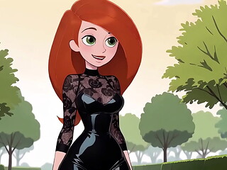 Redhead Cartoon Girl Sexy Black Lingerie Try On Haul Ai