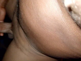 Since no one was home, I finished the work with my hands.