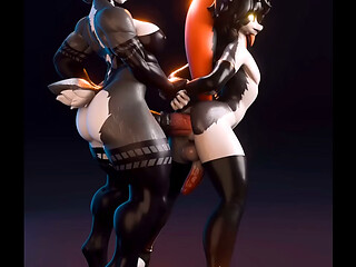 Furry Futa Cock Dominates Femboy