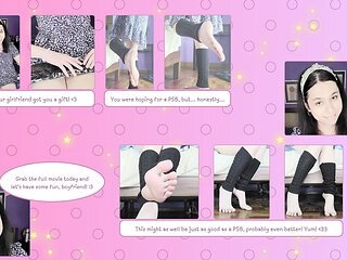 You've Got a Gift! My Feet! with Leg Warmers? Yum!