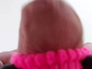 A massage toy milks my cock to a pulsating orgasm.