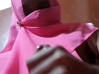 desi hot crossy cum over her hijab