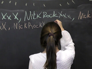 The Teacher Was Furious and Punished the Schoolbabe
