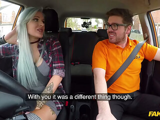 Anal sex and Dildo double penetration with Alexxa Vice - Fake Driving School