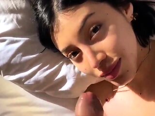 Pov homemade amateur facial cumshot and blowjob