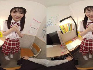 Japanese Student POV Explores Sensual Virtual Reality Passion