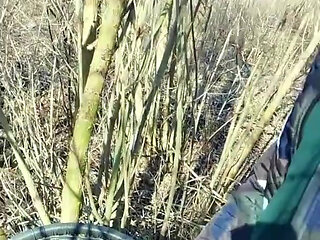 Twink Found Bottle with Anon Cum Outdoors so He Added His Cum There Too