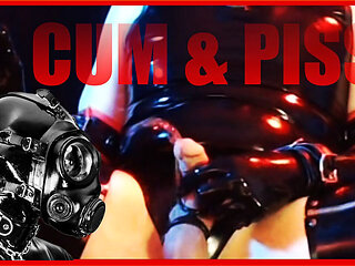 Cum and Piss in Rubber