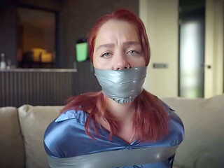 Daisy Dolly - Girl next door secretary Bound and gagged in bondage