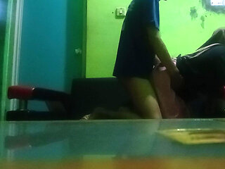 I Almost Found Out When I Fucked My Step Stepbrother's Pussy in the Living Room