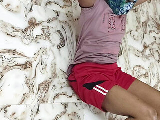 Stepbrother Fucks the Stepsister While Helping Her to Reduce Fat