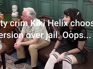 Kiki chooses community service. Mistake!