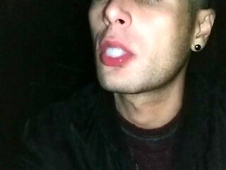 Swallowing Anonymous Cum After Sucking Cock in Totally Dark Outside