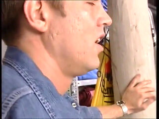 Sexy brunette in black stockings and nice tits rides a big cock