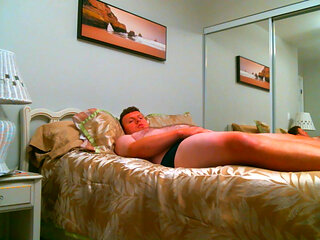 Me masturabting to Porn Beside bed, Great Closeups of Cumshot