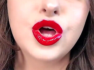 Glossy Red Lips JOI