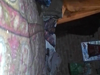 Close up masturbation at home