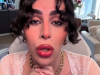 Seductive Trans Girl Plays With Her Hard Dick