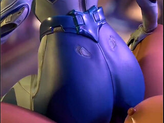 Transgender Cum Fucking a Tight Pussy, Overwatch Transgenders Jerking off and Cumming, Cock Slapping, Compilation