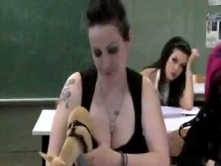 Maestra vs alumna: Licking, Amateur  Chaturbate Porn