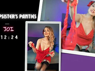 Stepsister's Panties JOI. Stepsister Finds You Sniffing Her Panties. Worn Underwear Fetish