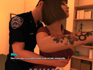 Police Man Fucking 18 Plus Stepsister Tight Pussy And Cum On Her Face