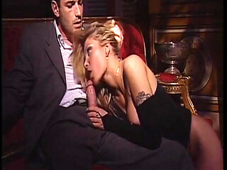 Blonde German with Big Tits Gets Anal Pounded in Vintage Orgy Age Gap