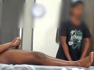 spa lady SHOCKED seeing customer dick