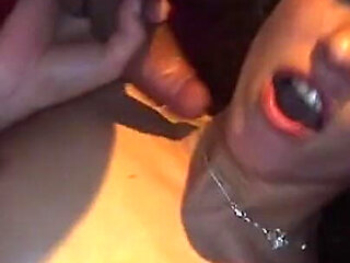 Mature Blonde Stretched Wide in Wild Group Orgy Action