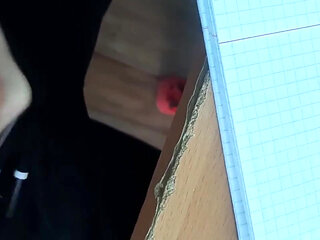 Right in Class Cumming a Lot of Cum